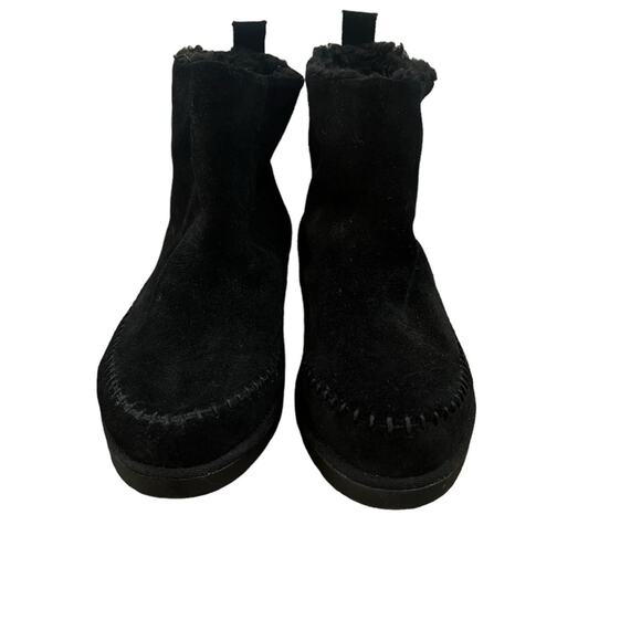 NWOT Women’s Steve Madden Tommy Suede Casual Black Ankle Boots – Sz 8 - Picture 6 of 9